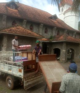 Nov 2021 -Materials for the people in relief camp at Mundakayam Church on Nov 21