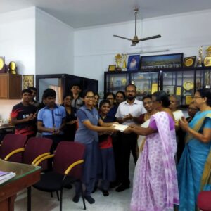 Aug 2023 : Donation by BMM Students